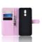  Nokia 3.2 - Litchi Plånboksfodral - Ljus Rosa