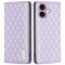 BINFEN BINFEN iPhone 16 Plus Fodral Diamond Flip Läder Lila