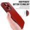  iPhone 13 Pro Skal Hybrid Triangle Textur Röd