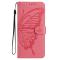  Honor 400 Lite Fodral Fjäril Tryck Rosa