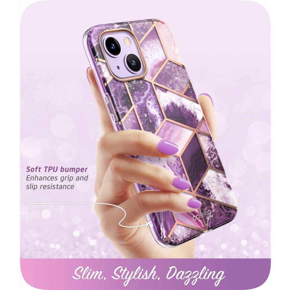 Supcase Supcase iPhone 15 Plus / 14 Plus Skal Cosmo Marmor Lila