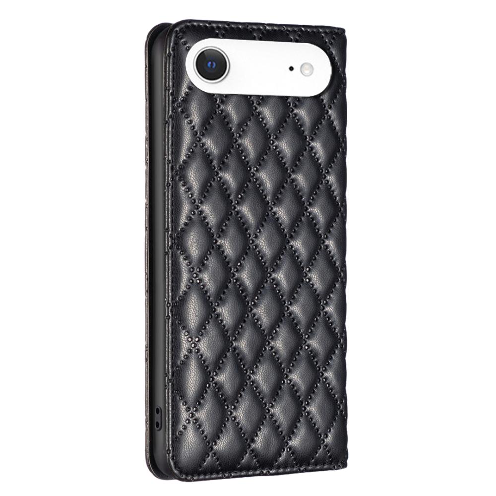 BINFEN BINFEN iPhone Air Fodral Diamond Flip Läder Svart