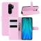  Xiaomi Redmi Note 8 Pro - Litchi Plånboksfodral - Ljus Rosa