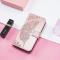  Samsung Galaxy S25 Edge Fodral Med Fjäril Tryck Roséguld