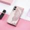  Samsung Galaxy S25 Edge Fodral Med Fjäril Tryck Roséguld