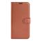  Sony Xperia 5 V Fodral Litchi Textur Brun