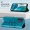  Motorola Moto G52/G82 Fodral Tryckt Fjäril Blå