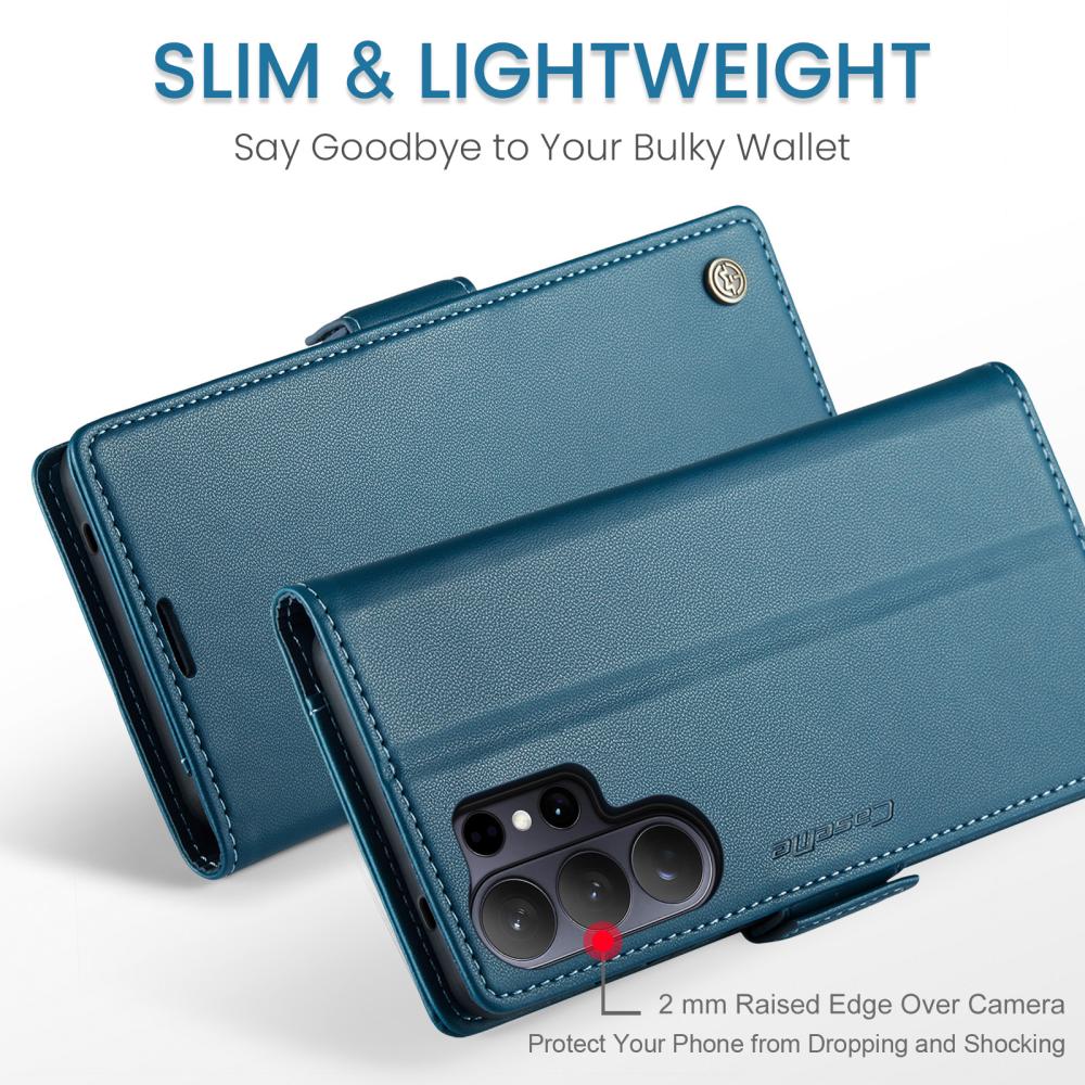 CASEME CASEME Samsung Galaxy S26 Ultra Fodral RFID Läder Blå