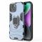 iPhone 15 Skal Hybrid Armor Ring Blå