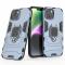  iPhone 15 Skal Hybrid Armor Ring Blå