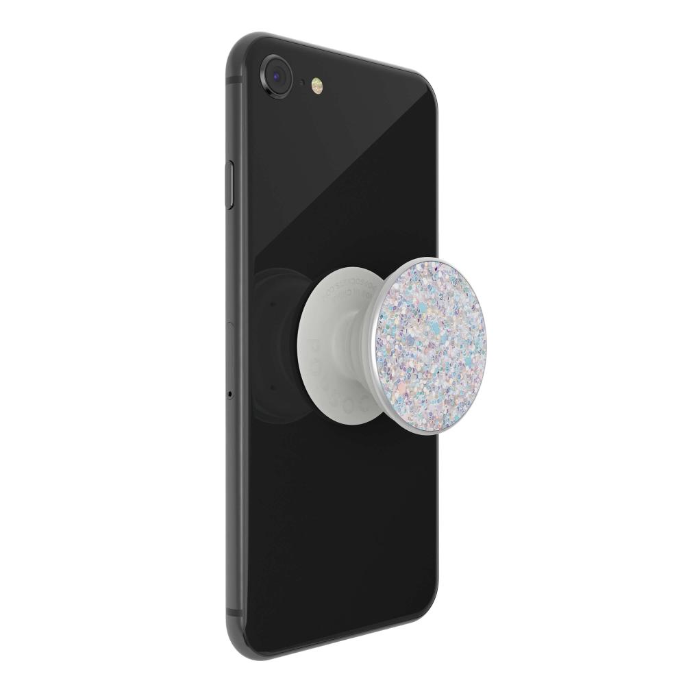 PopSockets PopSockets Avtagbart Grip med Ställfunktion Premium Sparkle Snow White