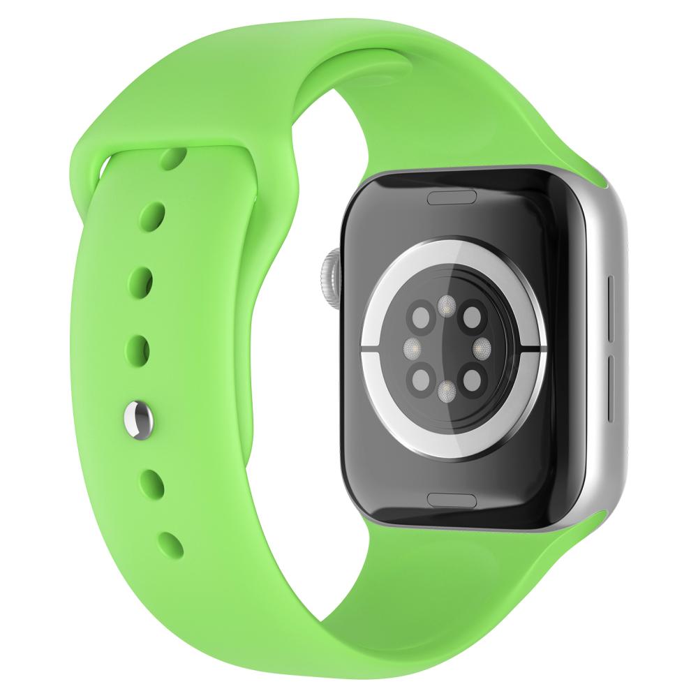 ColorPop Apple Watch 42/44/45/46/49 mm Silikon Armband (S/M) Grön