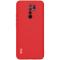IMAK Xiaomi Redmi 9 - IMAK Skin Touch Skal - Röd