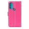  Motorola Moto G71 Fodral Litchi Textur Rosa