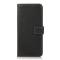  iPhone 14 Pro Fodral Litchi Textur Svart