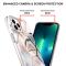  iPhone 14 Pro Skal Marmor TPU Krona