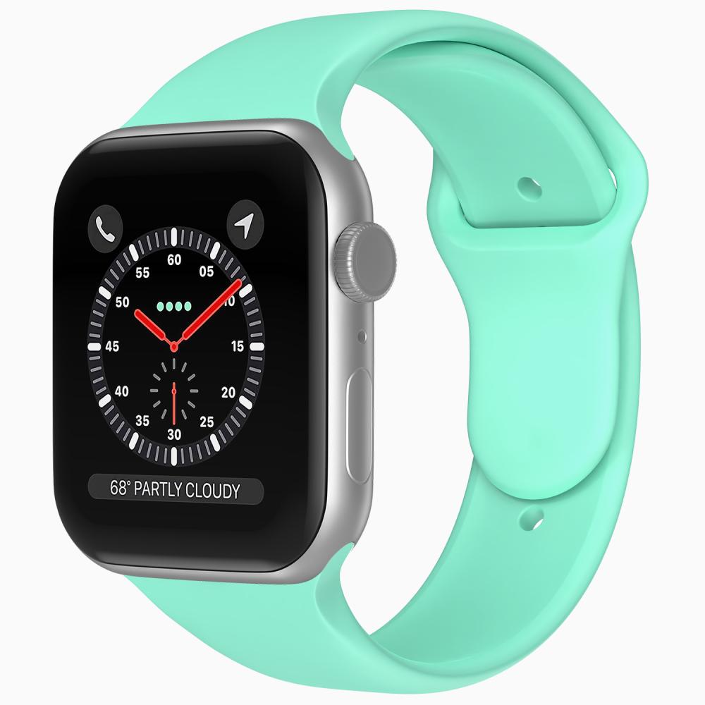 ColorPop Apple Watch 38/40/41/42 mm Silikon Armband (M/L) Mintgrön