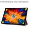  Lenovo Tab P11 Pro - Tri-Fold Läder Fodral - Vinröd