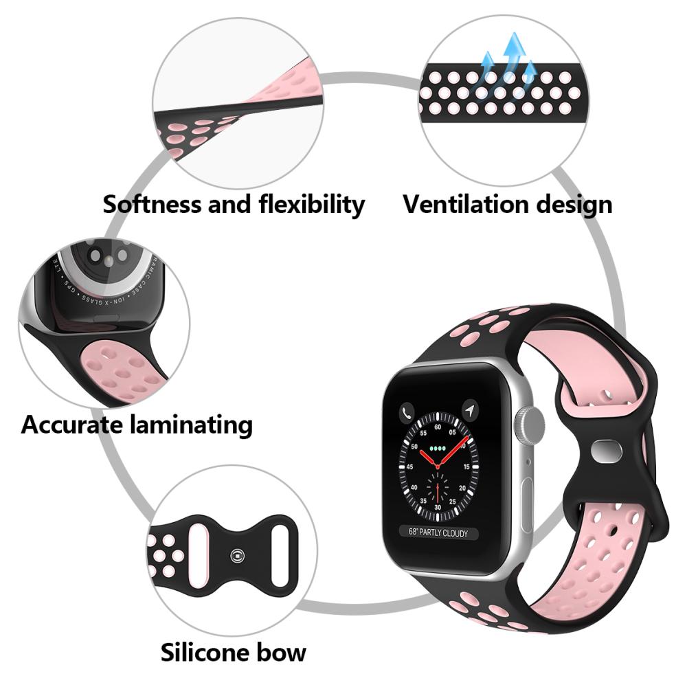 ColorPop Sportarmband Dual-Color Apple Watch 42/44/45/46/49 mm (S/M)