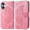  iPhone 16 Fodral Fjäril Tryck Rosa