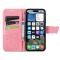  iPhone 16 Fodral Fjäril Tryck Rosa