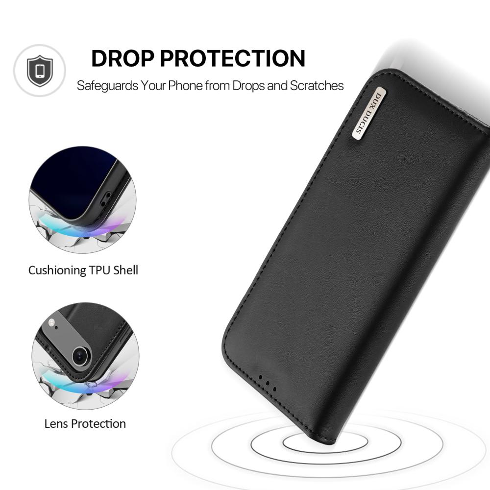 DUX DUCIS DUX DUCIS iPhone Air Fodral HIVO Äkta Läder Svart