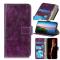  iPhone 15 Pro Fodral Retro Crazy Horse Lila