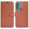  Motorola Moto G71 Fodral Litchi Textur Brun