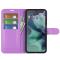  Motorola Moto G35 5G Fodral Litchi Läder Lila