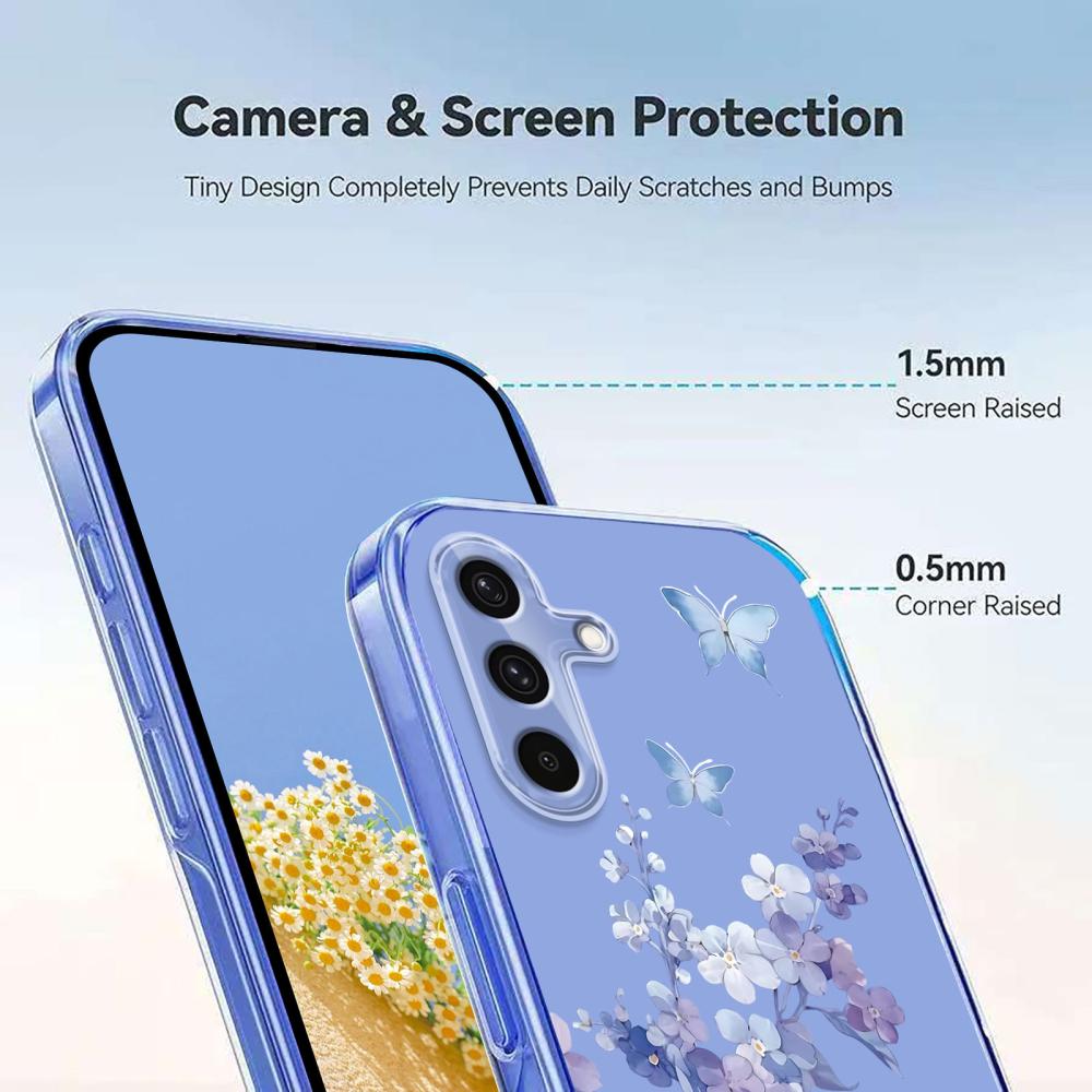  Samsung Galaxy A27 5G TPU Blommor Violer