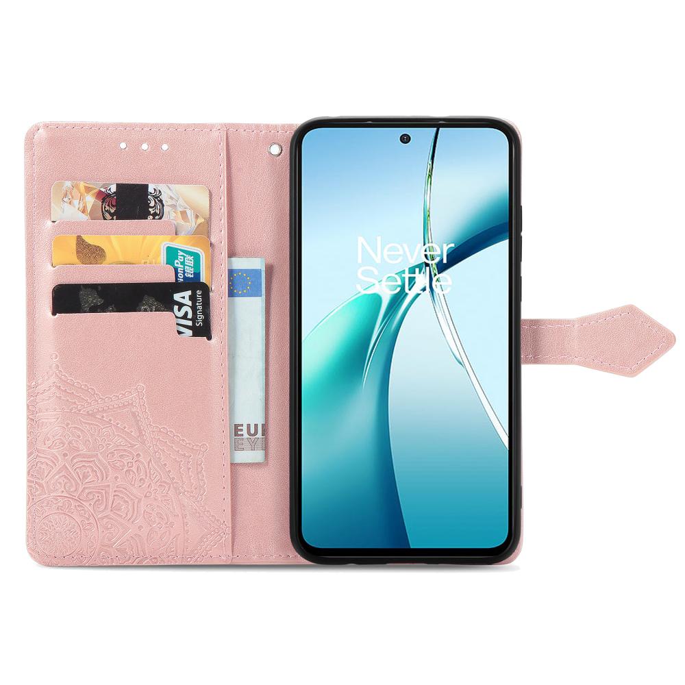  Motorola Moto G56 5G Fodral Mandala Läder Roséguld