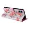  Samsung Galaxy A07 Fodral RFID Läder Rosa Blommor