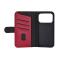 Gear Gear iPhone 17 Pro Fodral MagSafe Läder Deep Red