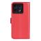  Xiaomi 14T Fodral Litchi Läder Röd