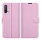  OnePlus Nord CE 5G - Litchi Läder Fodral - Ljus Rosa