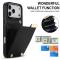  iPhone 18 Pro Max/17 Pro Max Skal med Kortfack Svart