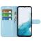  Samsung Galaxy A54 5G Fodral Litchi Läder Ljus Blå