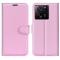  Xiaomi 13T / 13T Pro Fodral Litchi Läder Ljus Rosa