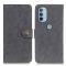 KHAZNEH KHAZNEH Motorola Moto G31 / G41 Fodral Vintage Split Läder Svart