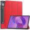  Lenovo Idea Tab Pro Fodral Tri-Fold Läder Röd