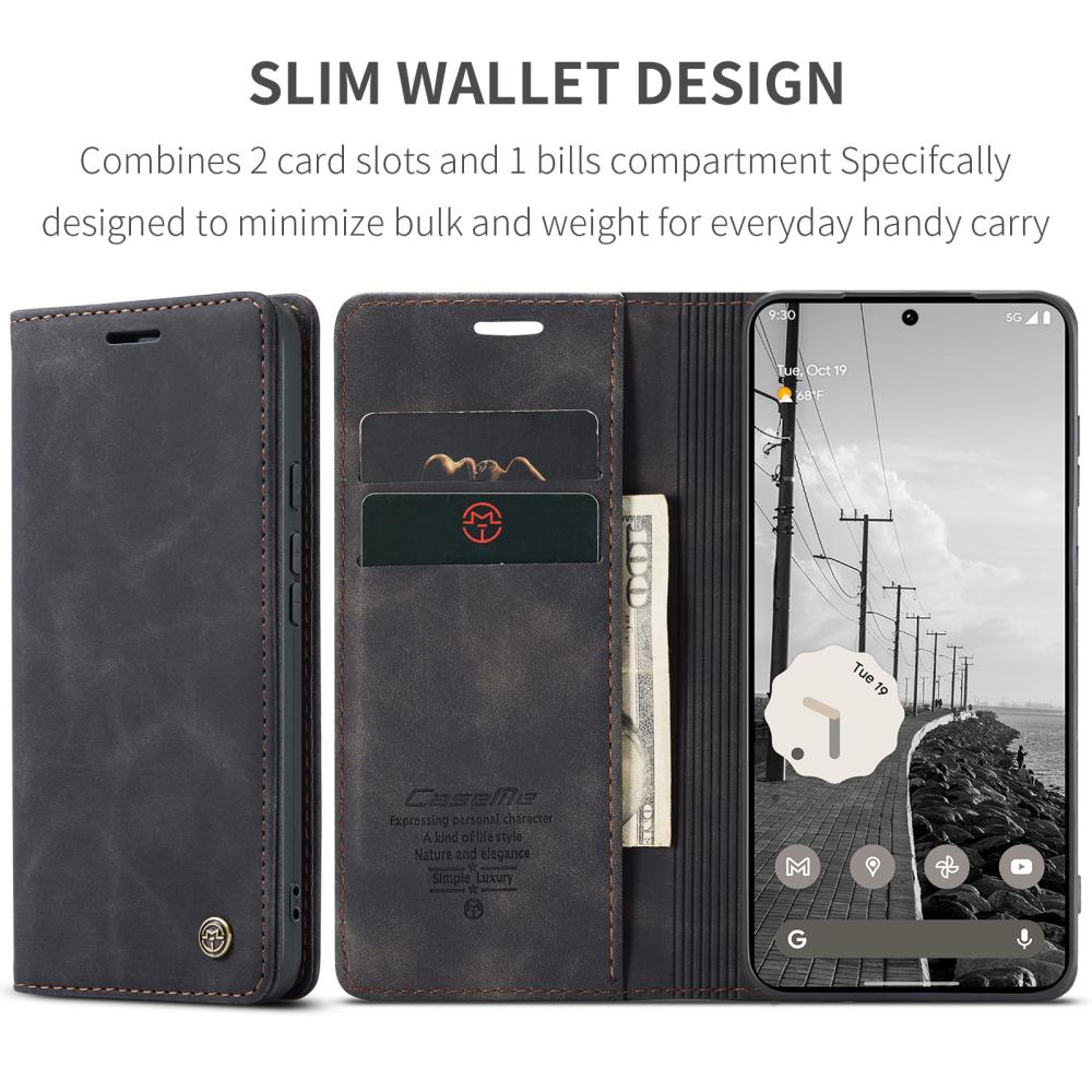 CASEME CASEME Google Pixel 11 Pro XL Fodral RFID Läder Svart