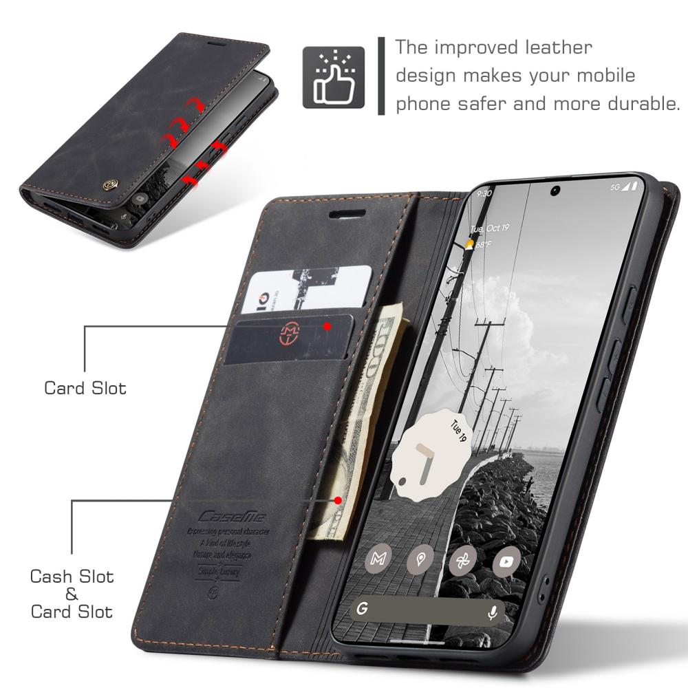 CASEME CASEME Google Pixel 11 Pro XL Fodral RFID Läder Svart