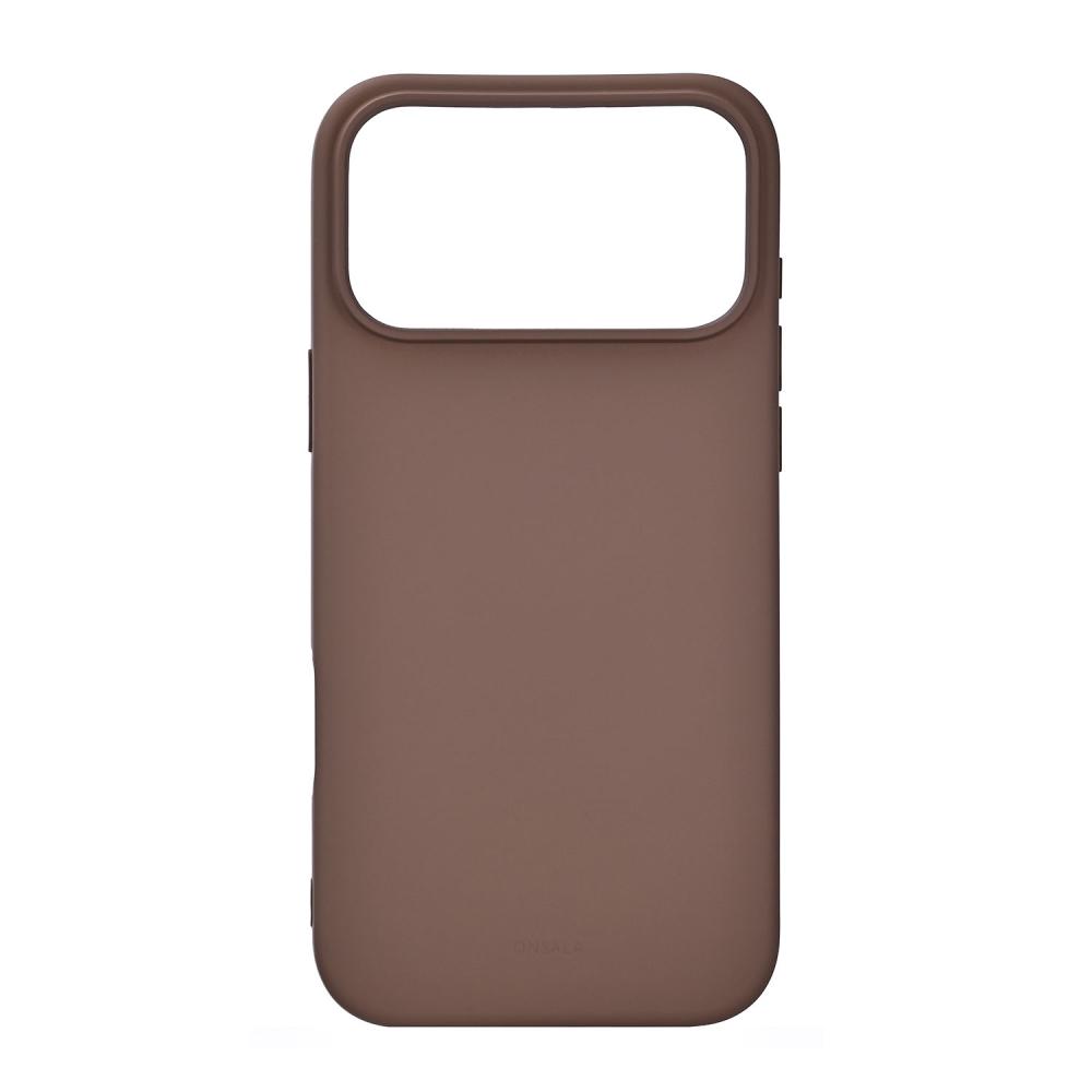 Onsala Onsala iPhone 17 Pro Max Mobilskal Med Silikonkänsla Chocolate
