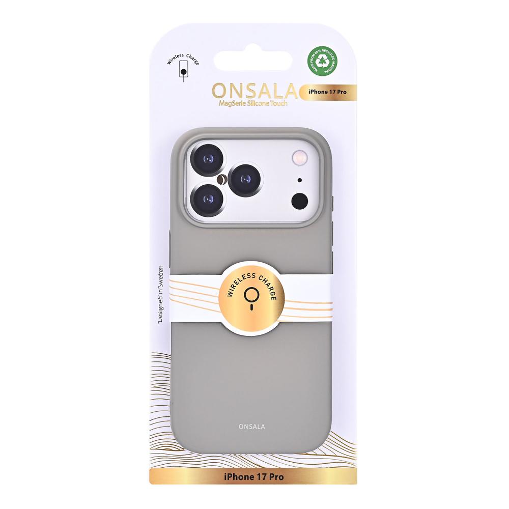 Onsala Onsala iPhone 17 Pro Mobilskal Med Silikonkänsla Concrete
