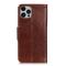  iPhone 15 Pro Max Fodral Läder Nappa Textur Brun