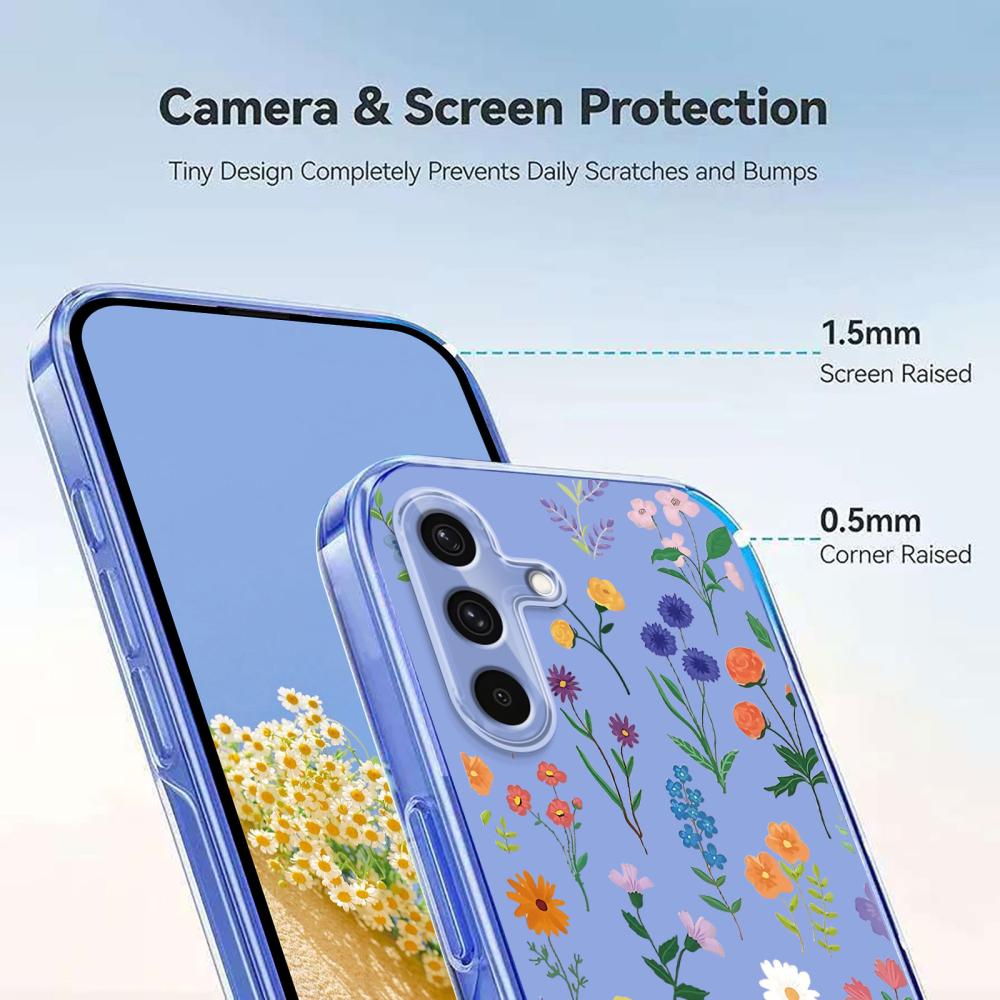  Samsung Galaxy A27 5G Skal TPU Blommor Prästkragar