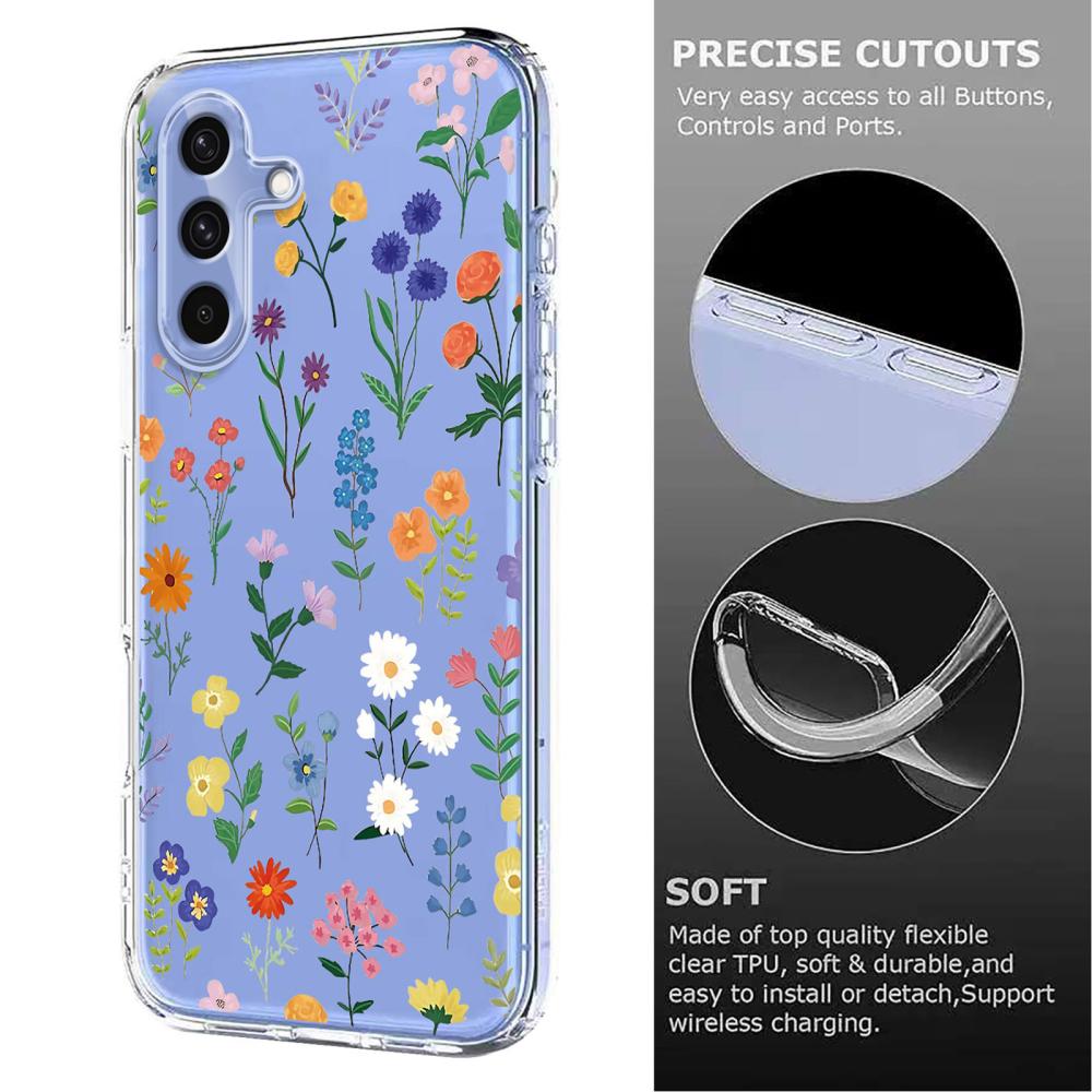  Samsung Galaxy A27 5G Skal TPU Blommor Prästkragar