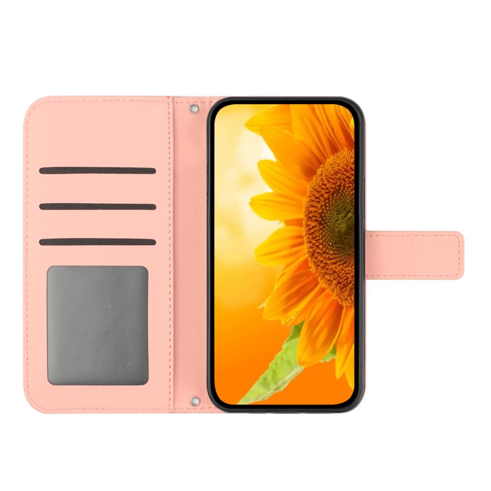  Xiaomi 17T Pro Fodral Läder Solros Ljus Rosa