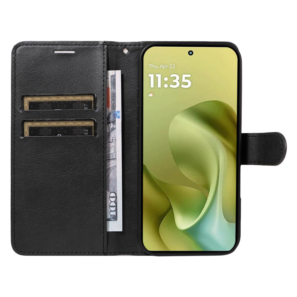  Motorola Moto G86 Power / G86 5G Fodral Läder Svart