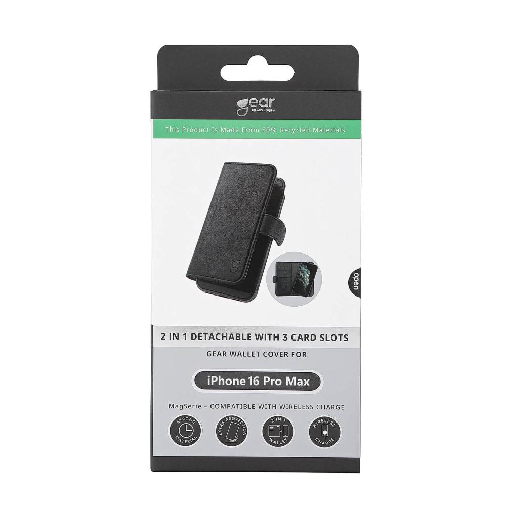 Gear Gear iPhone 16 Pro 2in1 MagSafe Magnet Fodral / Skal Svart